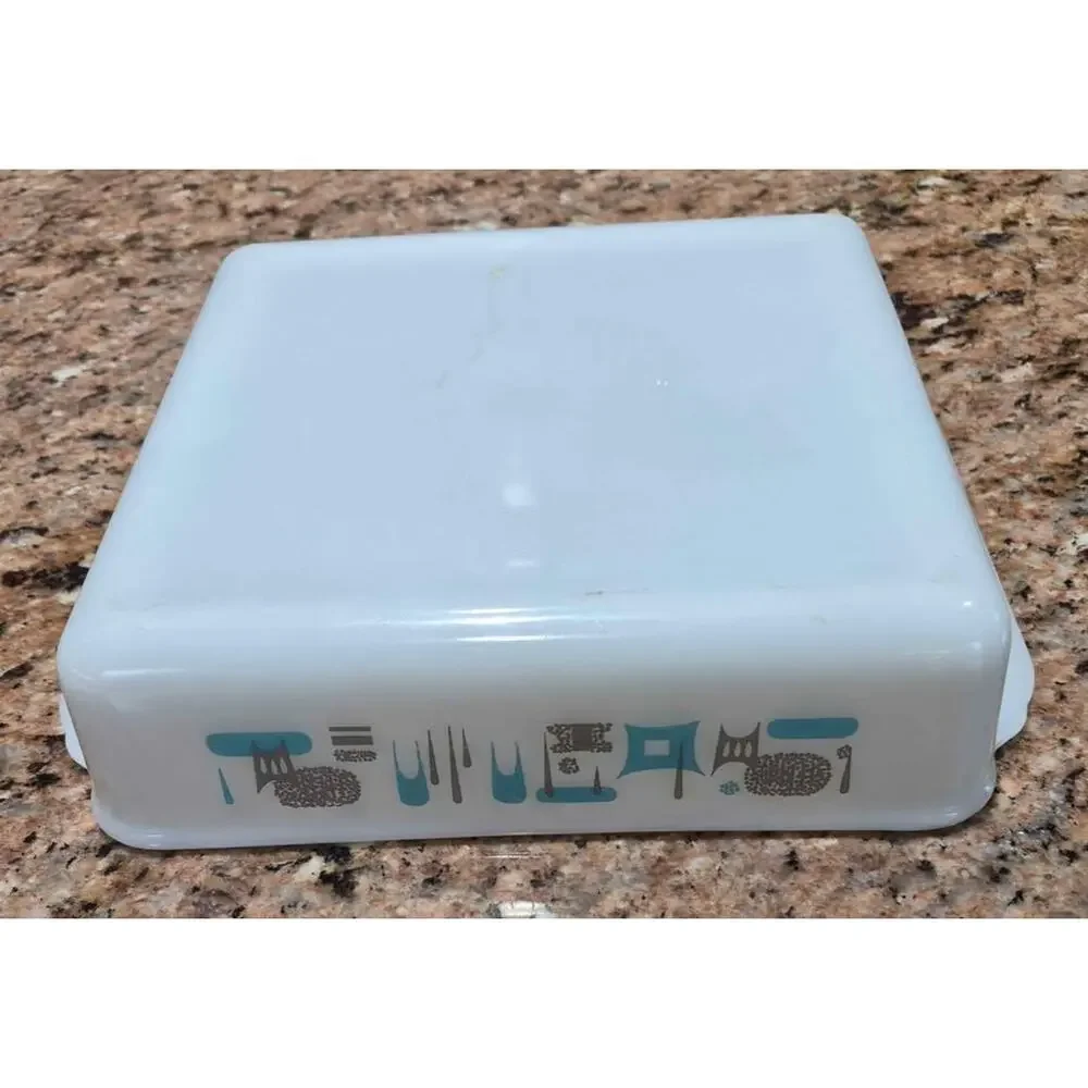 MCM Atomic Blue Heaven Square Baker Brownie Pan 8 x 8 EUC